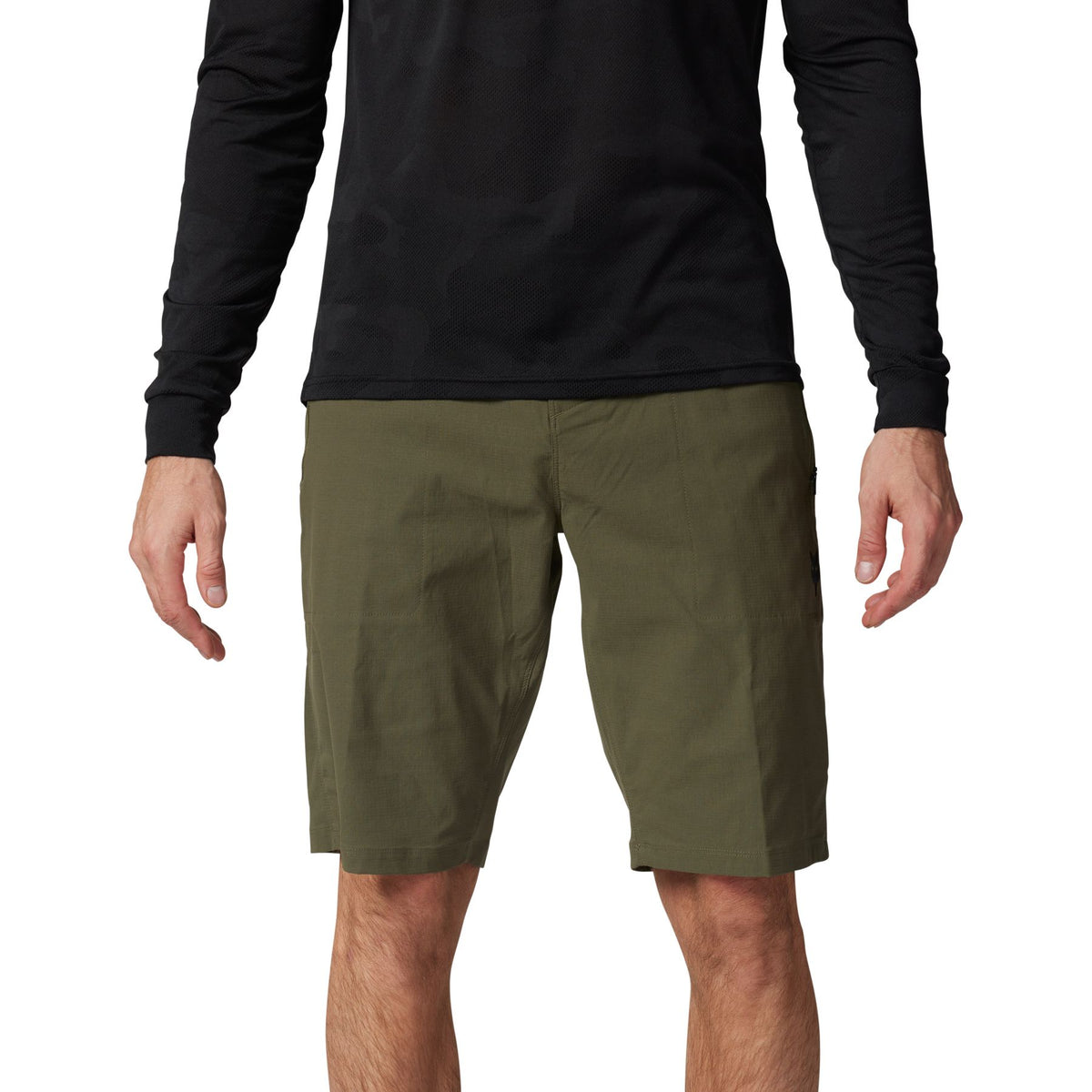 Front view of the FOX Ranger Short showcasing durable ripstop fabric.
